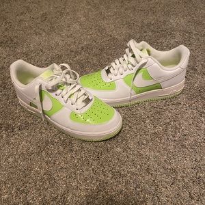 Nike Air Force Ones w/ Neon Green